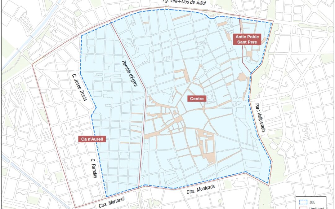 Entrada en vigor la zona de baixes emissions a Terrassa